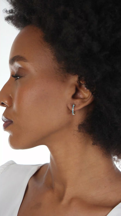 Turquoise Chain Drop Earring